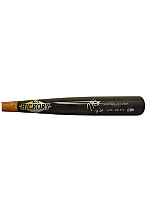 2015 Mike Trout Los Angeles Angels of Anaheim Game-Used & Autographed Bat (JSA • MLB • Anderson LOA • PSA/DNA GU8.5)