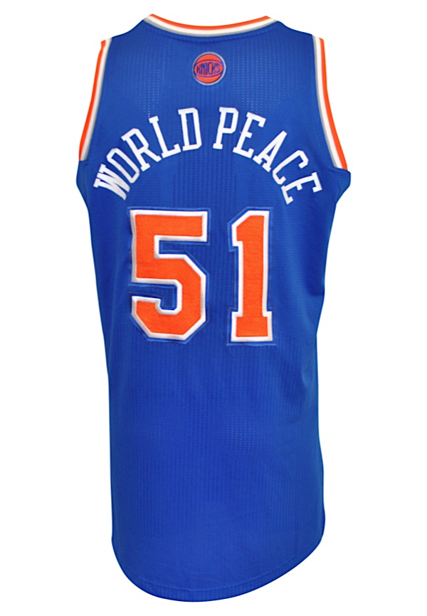 Lot Detail - 2013-14 Metta World Peace New York Knicks Game-Used
