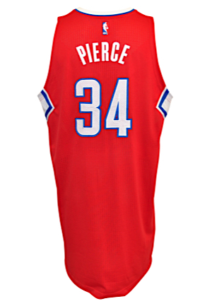 2015-16 Paul Pierce Los Angeles Clippers Game-Used Road Jersey
