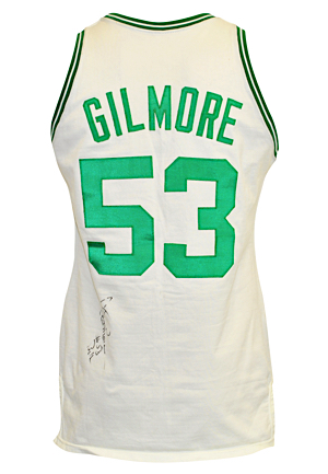 1987 Artis Gilmore Boston Celtics Game-Used & Autographed Home Jersey (JSA • Final Season)