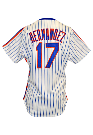 1988 Keith Hernandez New York Mets Game-Used & Autographed Home Jersey (JSA)