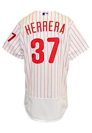 2016 Odubel Herrera Philadelphia Phillies Game-Used Multi-HR Home Jersey (MLB Authenticated • Photo-Matched)
