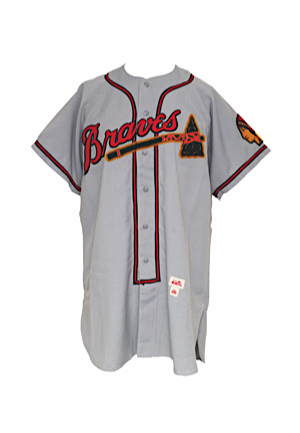 1952 Sibby Sisti Boston Braves Game-Used Prototype "Palm Beach" Road Flannel Jersey (Immaculate Condition)