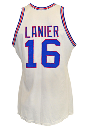 Early 1970s Bob Lanier Detroit Pistons Game-Used Home Jersey (Photo-Matched) 