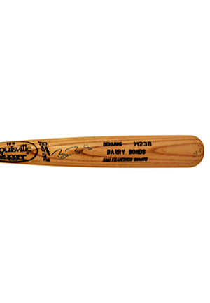 1993-97 Barry Bonds San Francisco Giants Game-Used & Autographed Bat (JSA • PSA/DNA)