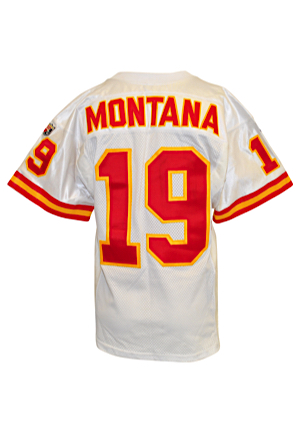 1995 Joe Montana Kansas City Chiefs Game-Issued Road Jersey