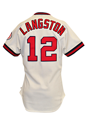 1990 Mark Langston California Angels Game-Worn & Autographed Home Jersey (JSA) 