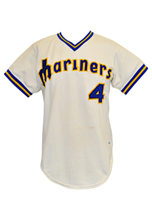 1977 Steve Braun Seattle Mariners Game-Used Home Jersey