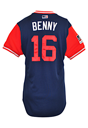 8/25/2017 Andrew "Benny" Benintendi Boston Red Sox Players Weekend Game-Used Home Jersey (MLB Authenticated • Photo-Matched)
