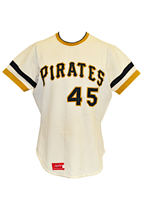 Late 1970s John Candelaria Pittsburgh Pirates Game-Used Home & Yellow Alternate Jerseys (2)