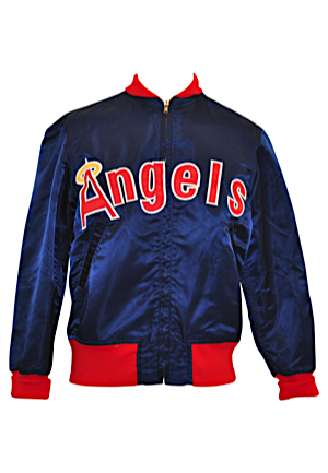 1985 California Angels Player-Worn Dugout Jacket Attributed To Rod Carew (Final Season)