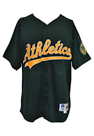 1996 Mark McGwire Oakland Athletics Game-Used & Autographed Alternate Jersey (JSA)