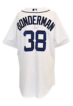Early 2000s Jeremy Bonderman Detroit Tigers Game-Used & Autographed Home Jersey (JSA)