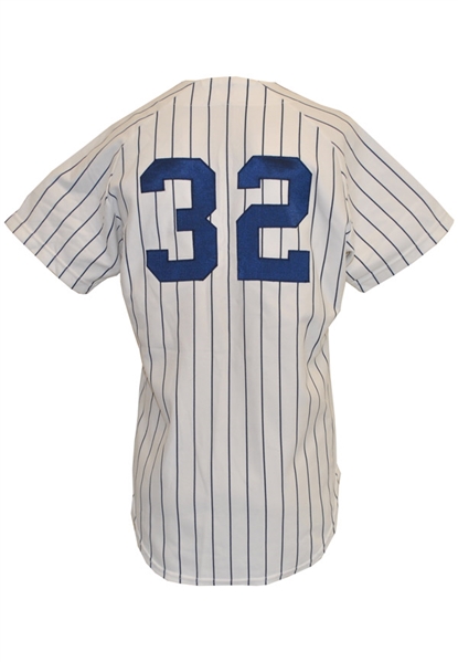 1977 Gil Patterson New York Yankees Game-Used Home Pinstripe Jersey (No. 32 Renumbered For Elston Howard)