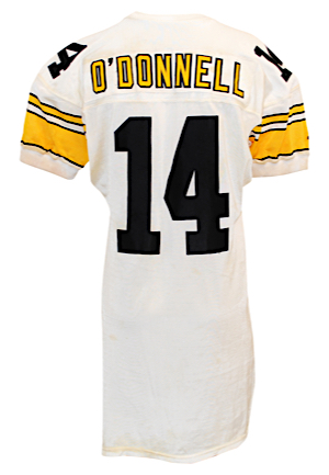 1992 Neil ODonnell Pittsburgh Steelers Game-Used Road Jersey (60th Anniversary Patch)
