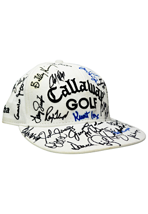 Two Golf Caps Autographed By Jack Nicklaus, Chichi Rodriguez, Tom Watson, Tom Kite & Many Others (2) (JSA)
