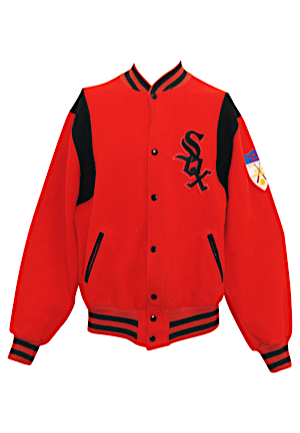 1951 Chicago White Sox Team-Issued Wool Jacket (Rare A.L. Golden Anniversary Patch)