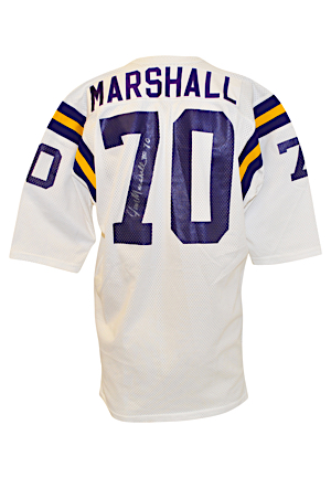 Circa 1972 Jim Marshall Minnesota Vikings Game-Used & Autographed Road Jersey (JSA • "Purple People Eaters")