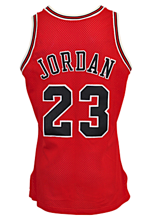 1996-97 Michael Jordan Chicago Bulls Game-Used Road Jersey (Championship Season • Finals MVP)
