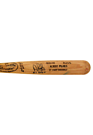 2001 Albert Pujols St. Louis Cardinals Autographed Rookie Model Bat (JSA • PSA/DNA Pre-Cert • ROY Season)