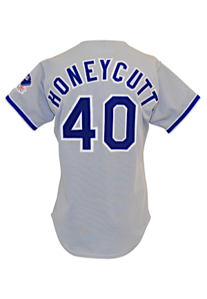 1983 Rick Honeycutt Los Angeles Dodgers Game-Used Road Jersey (25th Anniversary Patch)