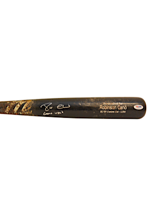 2006 Robinson Cano New York Yankees & 2014 Robinson Cano Seattle Mariners Game-Used & Autographed Bats (2)(Full JSA • PSA/DNA • Graded GU 10 • Cano LOA)