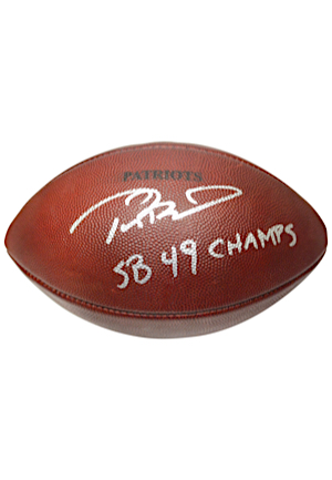 11/16/2014 New England Patriots Game-Used Football Autographed & Inscribed By Tom Brady (JSA • Patriots LOA • Championship Season)