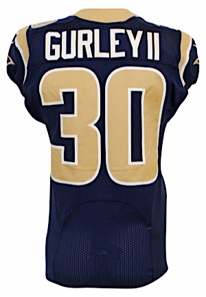 2015 Todd Gurley St. Louis Rams Preseason Rookie Debut Home Jersey (Photo-Matched To 8/29/2015 Pregame • Unwashed • ROY Season)