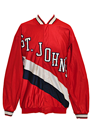 Early 1990s St. Johns Red Storm Team Issued Warm-Up Jacket