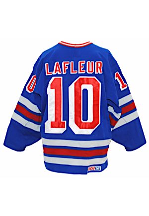 1988-89 Guy Lafleur New York Rangers Game-Used Home Jersey (Repair)