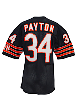 Mid 1980s Walter Payton Chicago Bears Game-Used Home Jersey (Graded A5)
