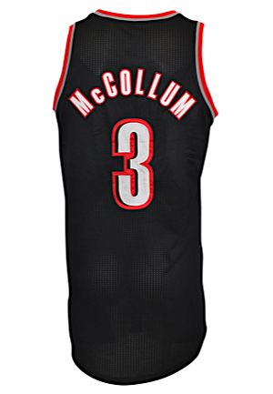 2013-14 C.J. McCollum Portland Trail Blazers Game-Used & Autographed Rookie Road Jersey (JSA)