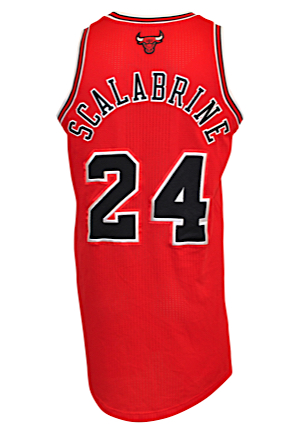 2011-12 Brian Scalabrine Chicago Bulls Game-Used Road Jersey