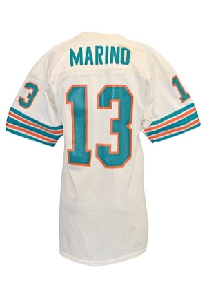 Circa 1984 Dan Marino Miami Dolphins Game-Used Home Jersey