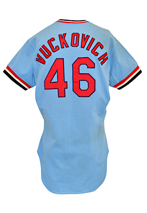 1978 Pete Vuckovich St. Louis Cardinals Game-Used Road Jersey