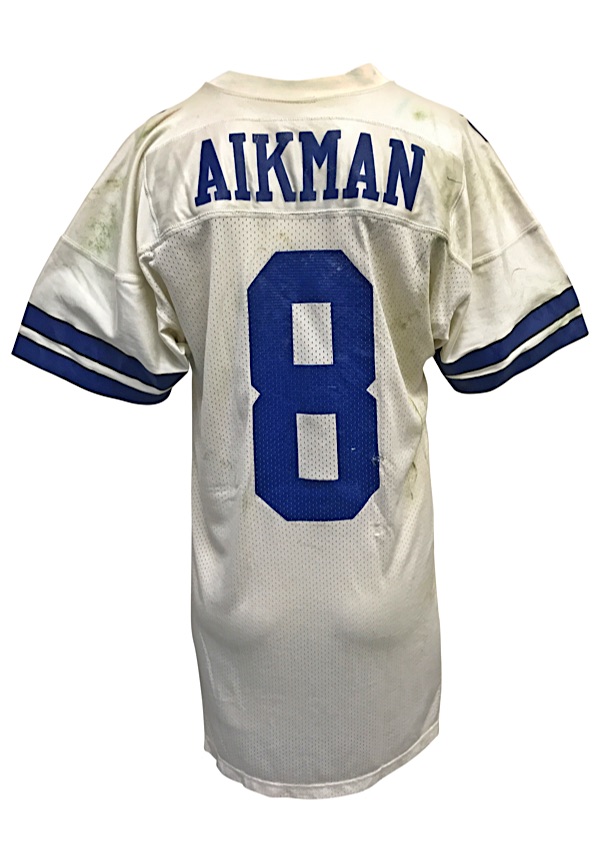 vintage 90s Dallas Cowboys Troy Aikman Super Bow MVP XXVII 1993 Single Stitch Shirt rare vtg usa