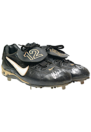 1999 Wade Boggs Tampa Bay Devil Rays Game-Used & Autographed Cleats (JSA • Personally Gifted Post Game • Final Season)
