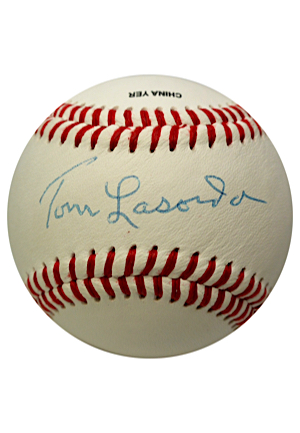 Tommy Lasorda Single-Signed Baseball (JSA)