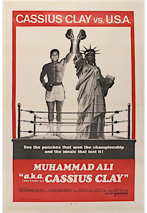 Rare Cassius Clay Vs. USA Original One-Sheet Movie Poster