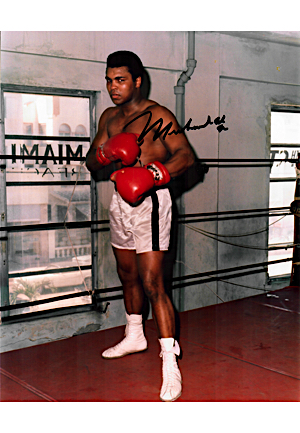 Muhammad Ali Single-Signed 8x10 Color Photo (Full JSA)