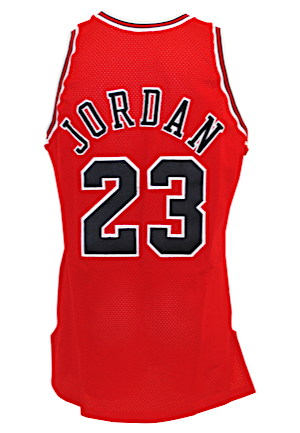 1992-93 Michael Jordan Chicago Bulls Game-Used Road Jersey (Meza LOA • Championship, Finals MVP & Scoring Leader Season)