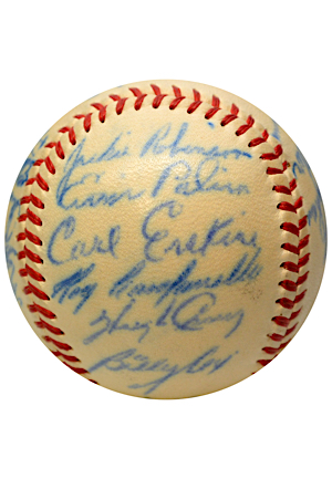 High Grade 1948 Brooklyn Dodgers Team-Signed ONL With Campanella Rookie & Robinson (JSA)