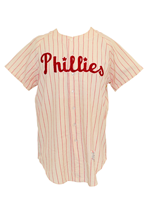 1966 Ray Culp Philadelphia Phillies Game-Used Home Flannel Jersey (Graded 10)