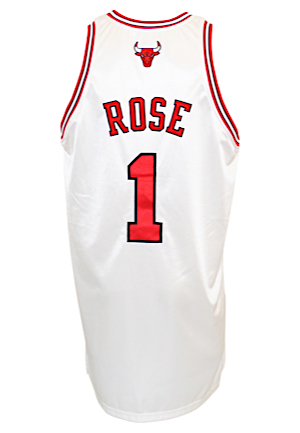 2008-09 Derrick Rose Chicago Bulls Game-Used Home Jersey (RoY Season)