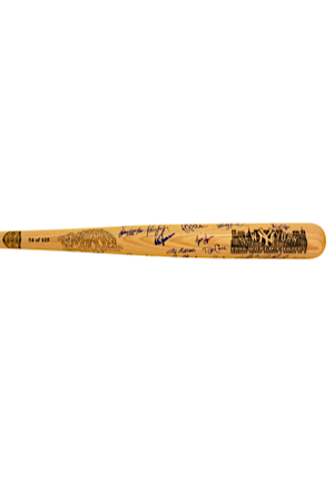 1998 NY Yankees World Championship Team Autographed Bat (JSA)