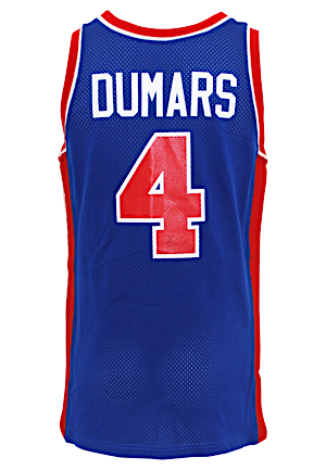 1990-91 Joe Dumars Detroit Pistons Game-Used Road Jersey