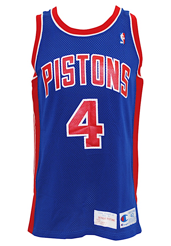 1990-91 Joe Dumars Game Worn Detroit Pistons Jersey