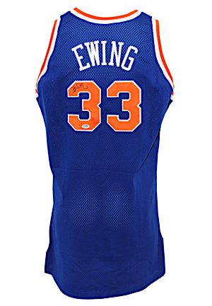 1996-97 Patrick Ewing New York Knicks Game-Used Road Jersey (JSA • PSA/DNA)