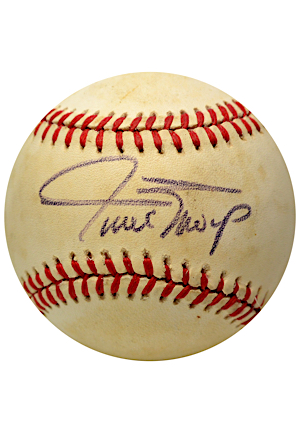 Willie Mays Single-Signed Vintage ONL Baseball (JSA)
