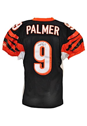 10/29/06 Carson Palmer Cincinnati Bengals Game-Used & Autographed Home Jersey (JSA • Photo-Matched)